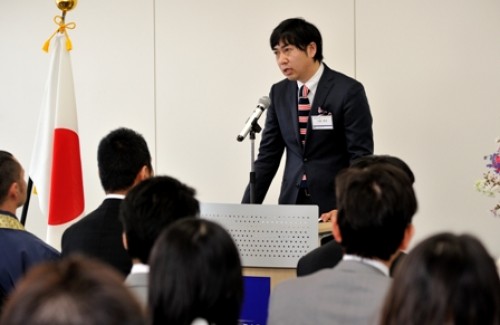 新入生代表で、決意表明をしていただきました