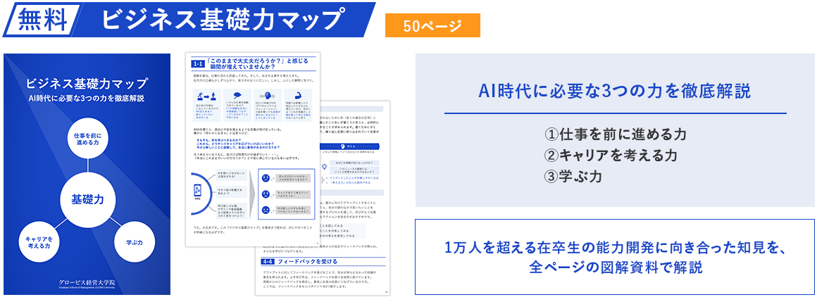 【無料】ビジネス基礎⼒マップ（50ページ）